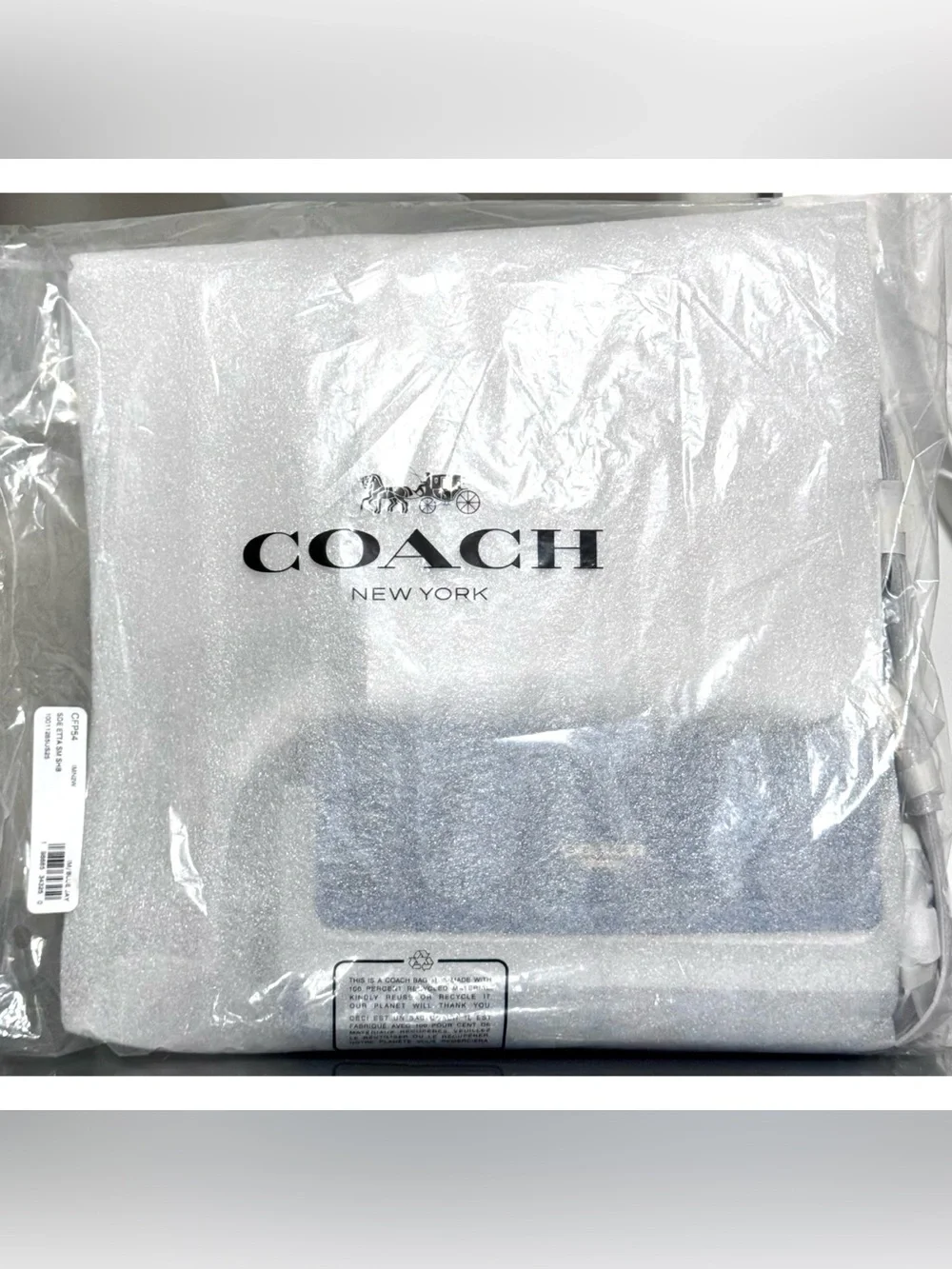 COACH Etta Small Flap Shoulder Bag, BLUE JAY
